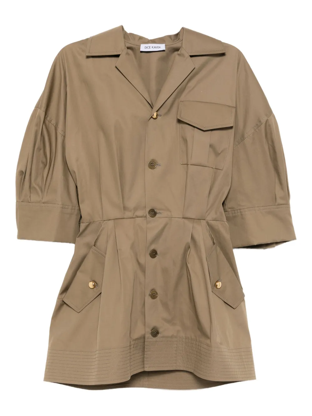 Dice Kayek Safari mini-jurk Bruin