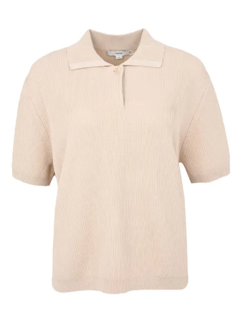 Vince ribbed polo shirt