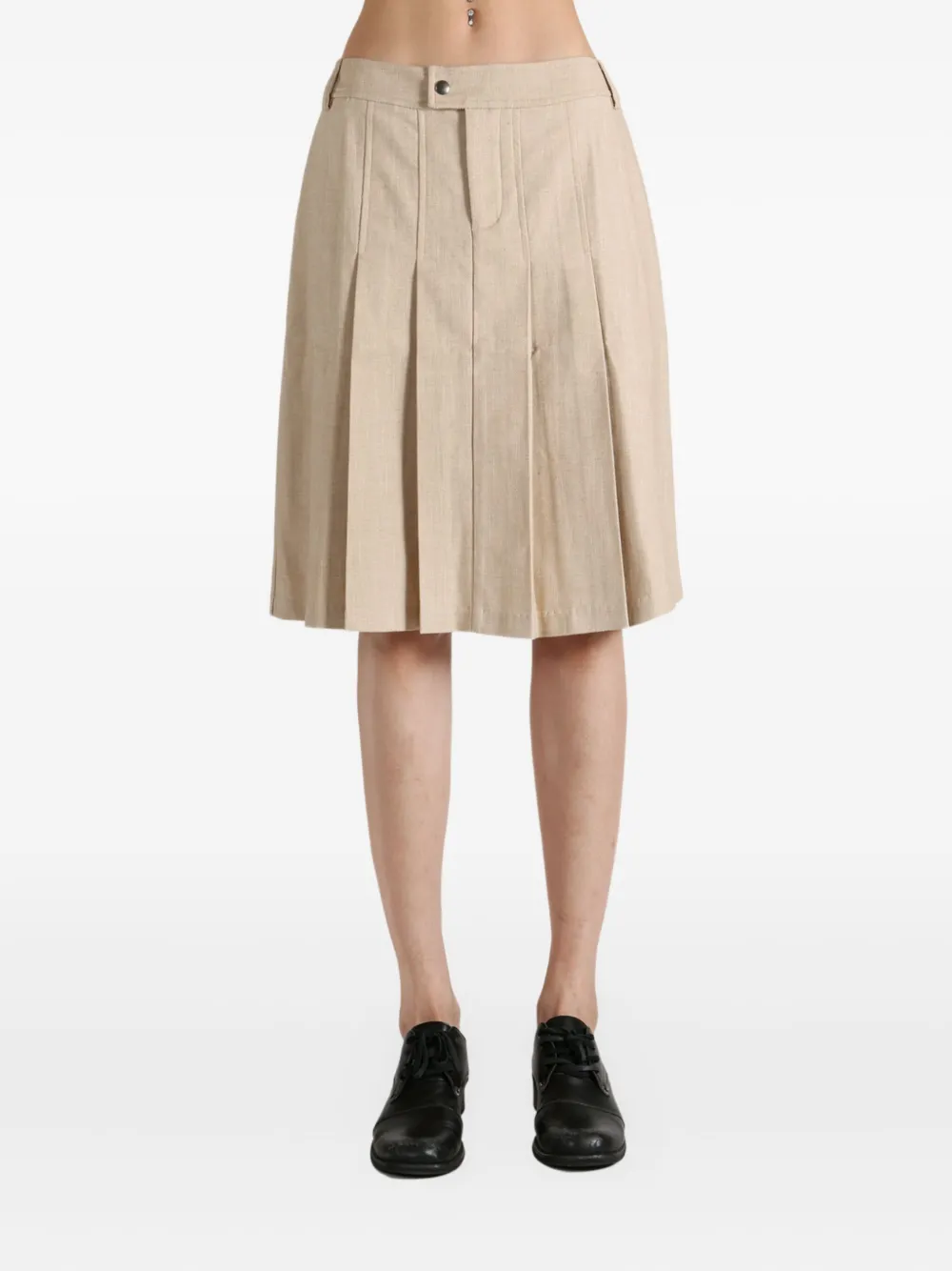 Paloma Wool Rok met geplooid vlak Beige
