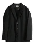 The Row Albert three-button notch-lapel jacket - Black