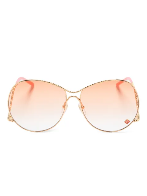 Casablanca twisted-frame round sunglasses