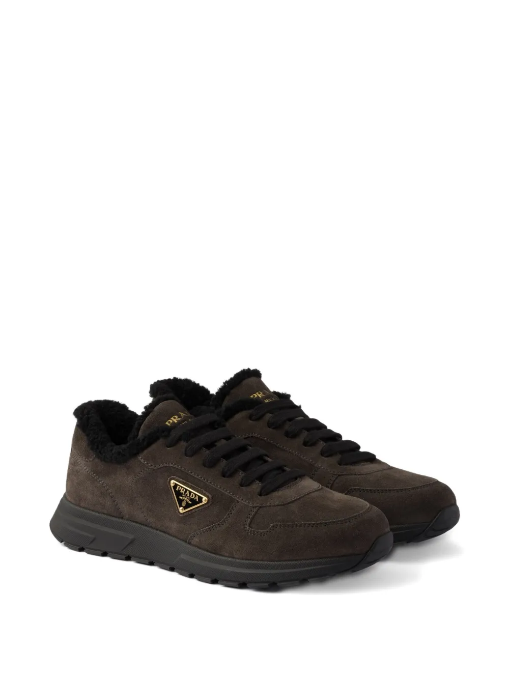 Prada Prax suede sneakers Brown