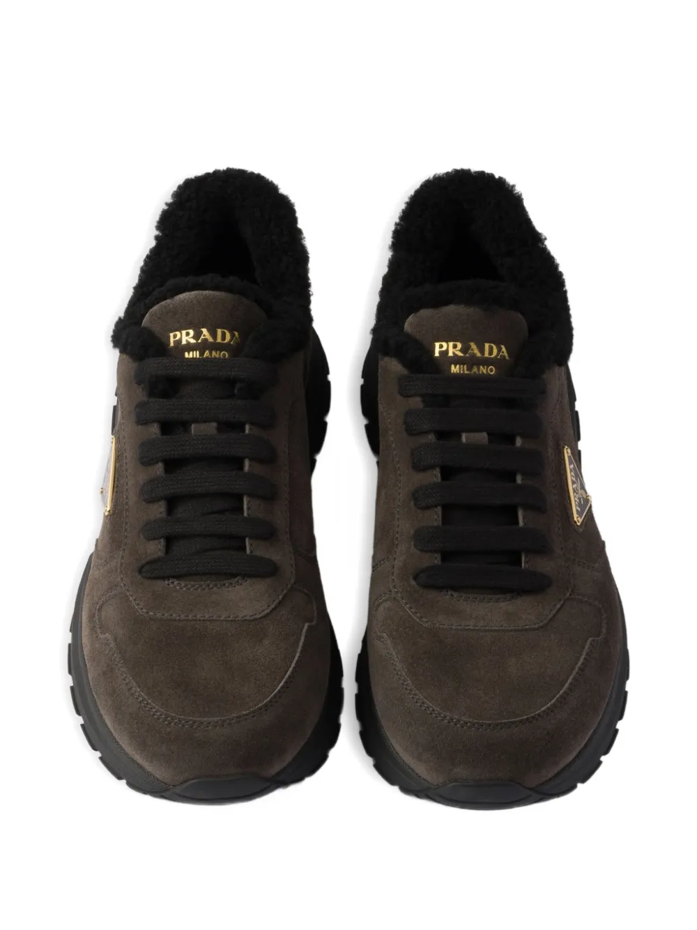 Prada Prax suede sneakers Brown