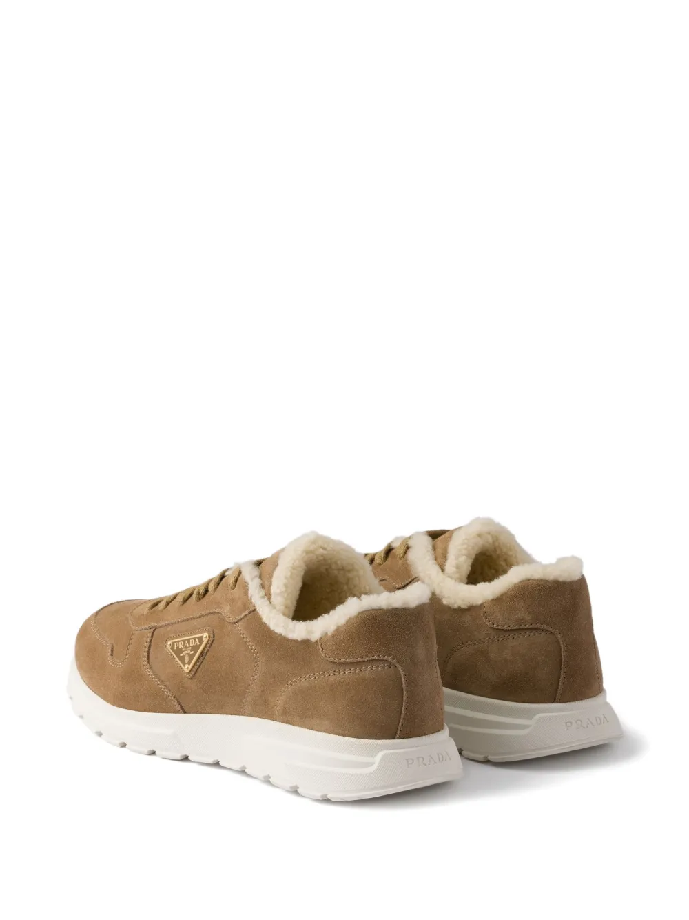 Prada Prax suede sneakers Neutrals