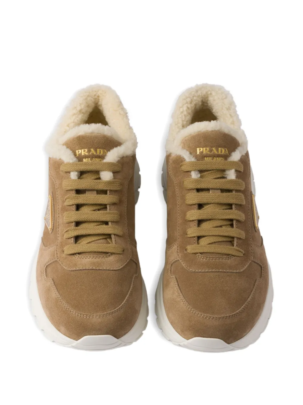Prada Prax suede sneakers Neutrals