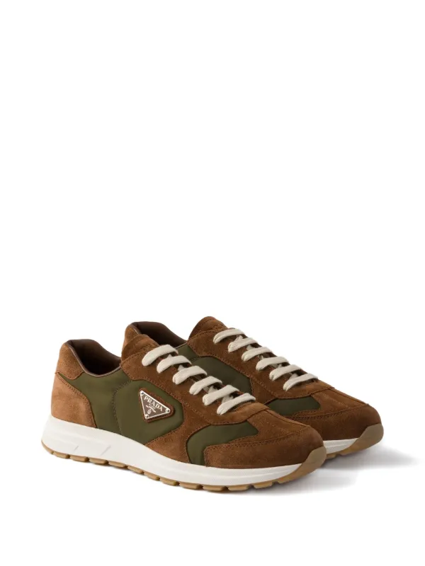 【関税&送料込】Prada Brown Suede Sneakers Brown Suede Trail Sneakers - Prada - Men | WE IN STYLE