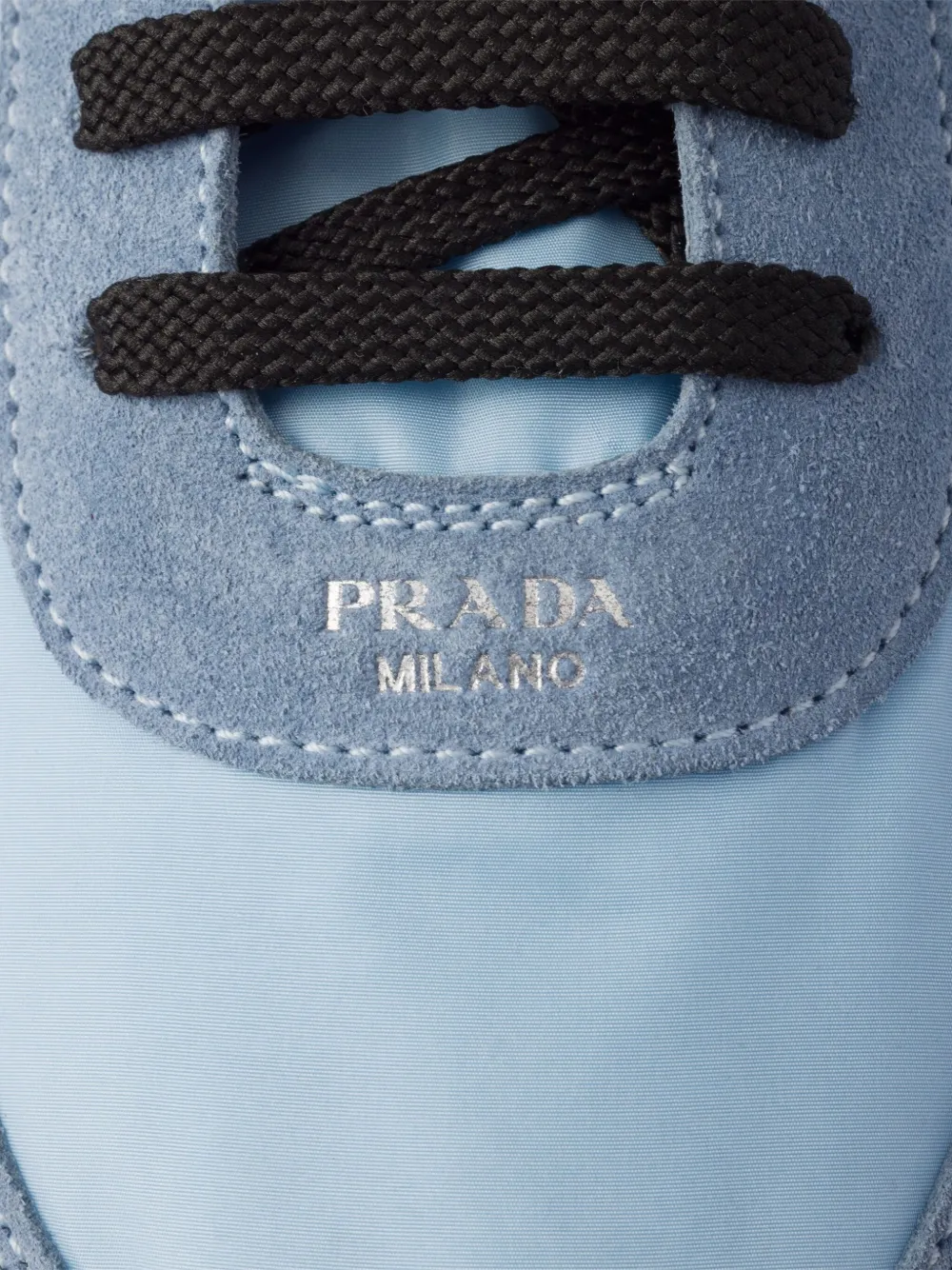 Prada Collapse suede-trimmed sneakers Blue