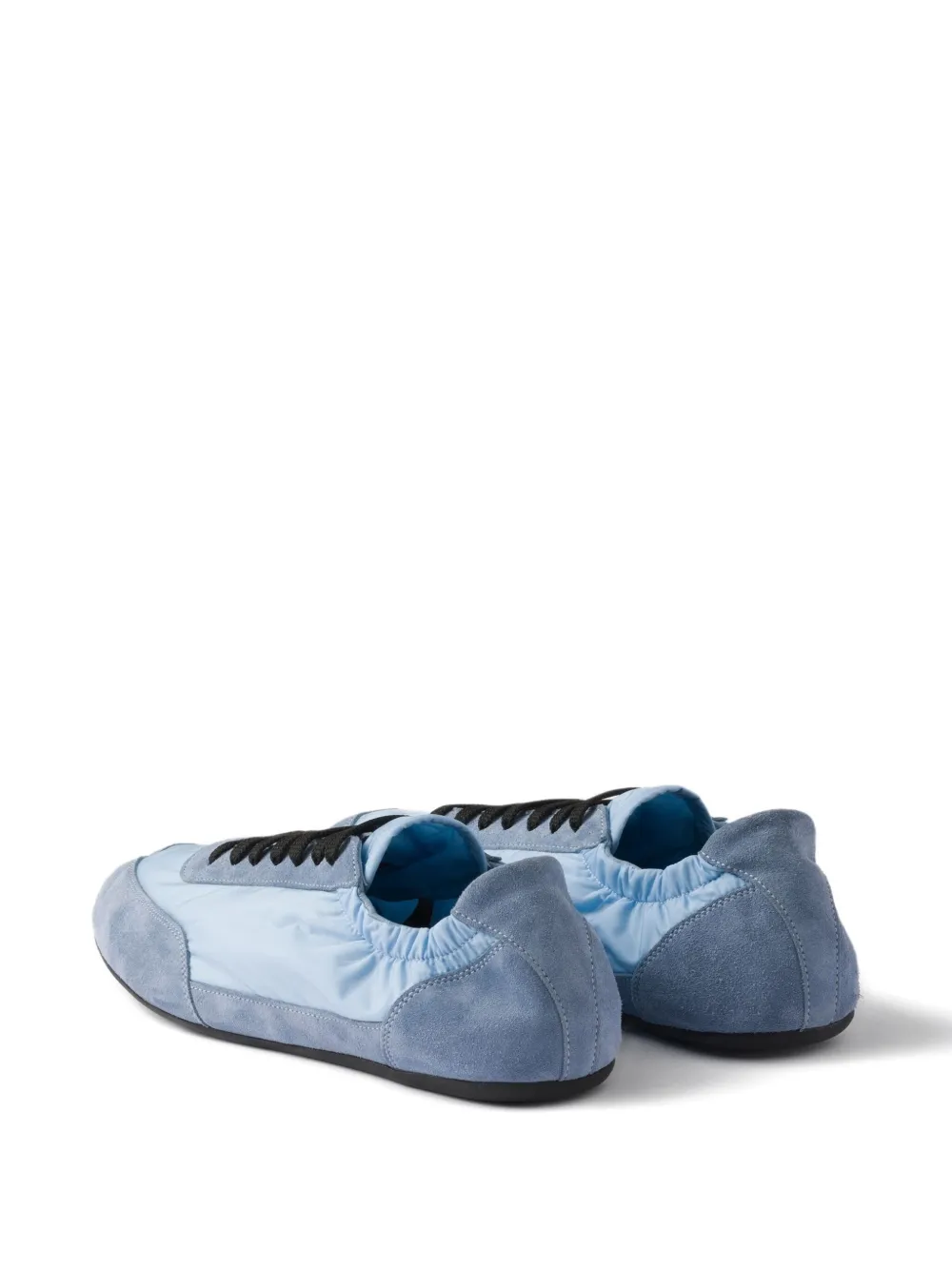 Prada Collapse suede-trimmed sneakers Blue