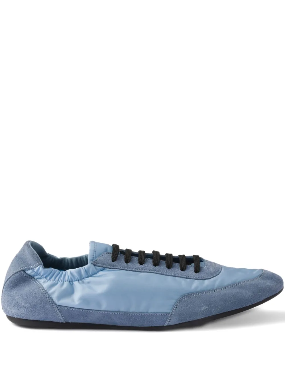 Prada Collapse suede-trimmed sneakers | Blue | Image 1