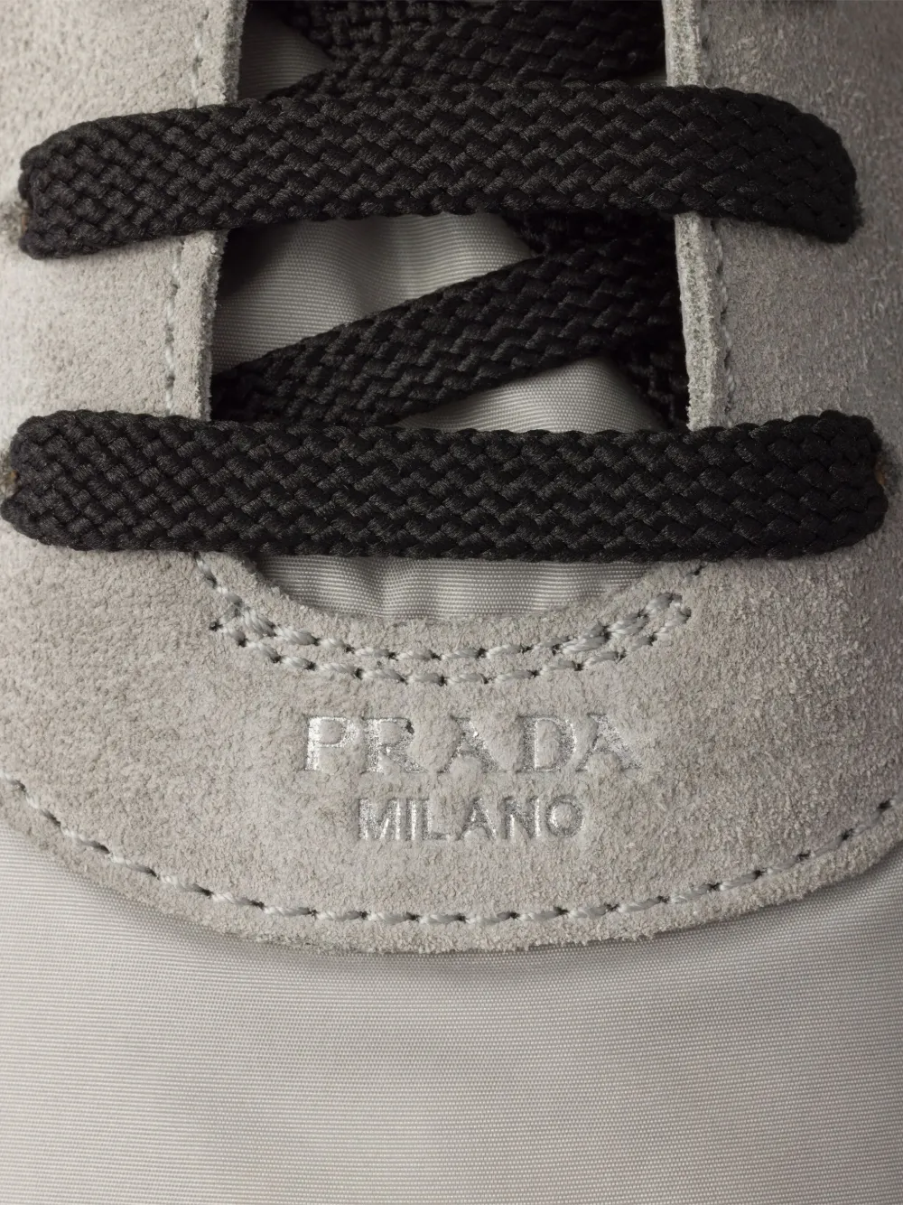 Prada Collapse lace-up sneakers Grey