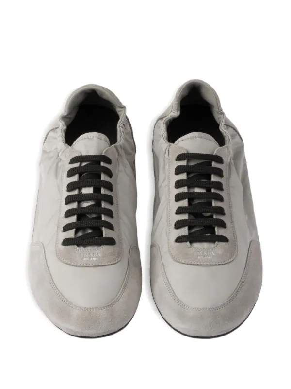 Prada Collapse lace-up Sneakers | Grey | FARFETCH JO