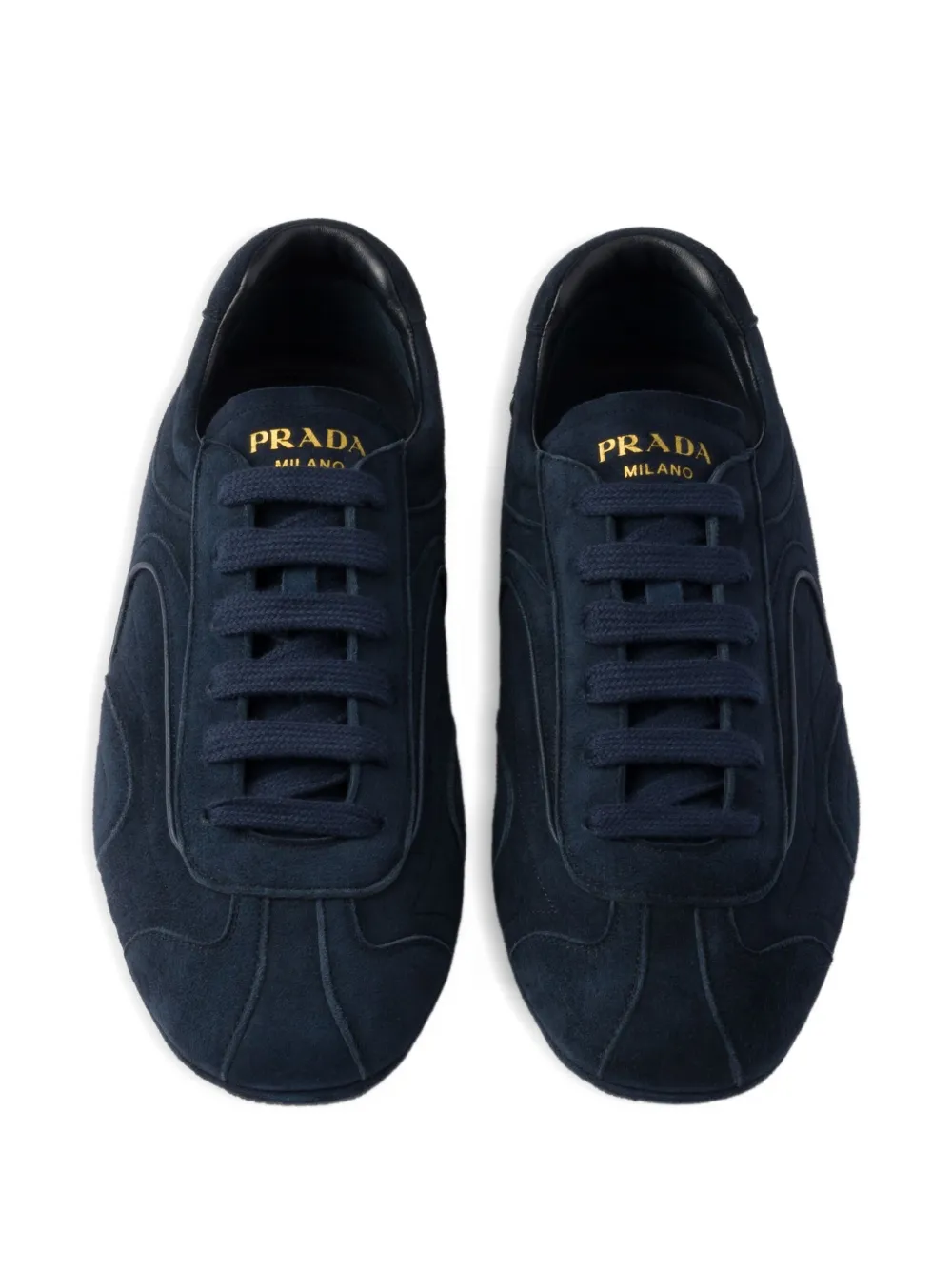 Prada Suède sneakers Zwart