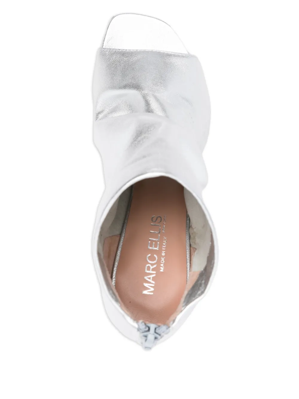 Marc Ellis 85mm leather ankle boots Zilver