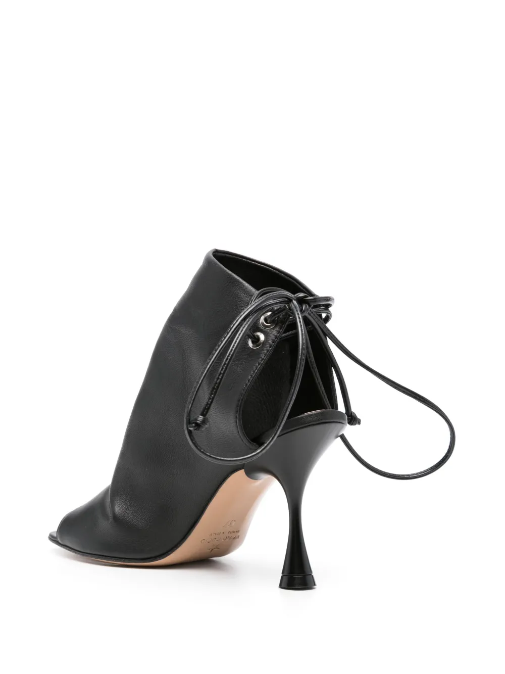 Marc Ellis 85mm leather ankle boots Zwart