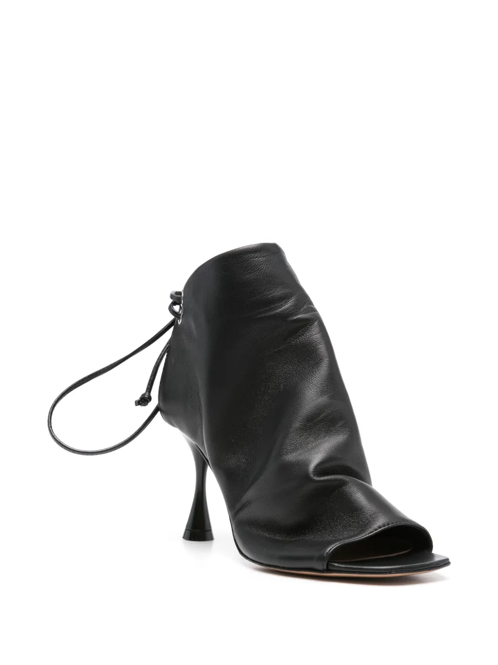 Marc Ellis 85mm leather ankle boots Zwart