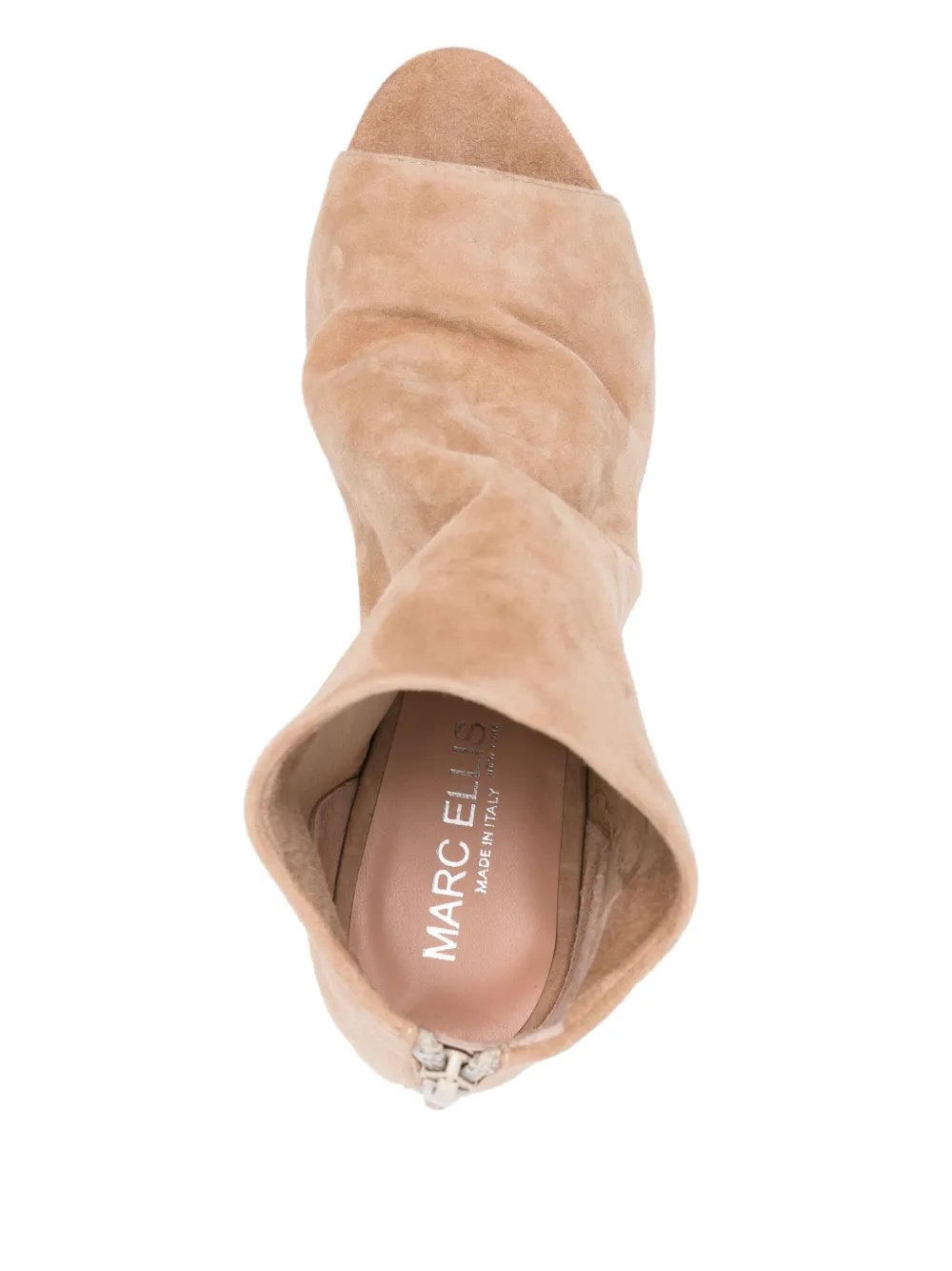 Marc Ellis 35mm leather ankle boots Beige