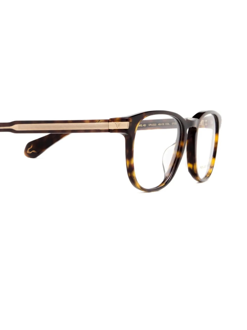 Police Lewis 40 Round-frame Glasses - Brown 