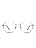 Police Lewis 41 geometric-frame metal glasses - Grey