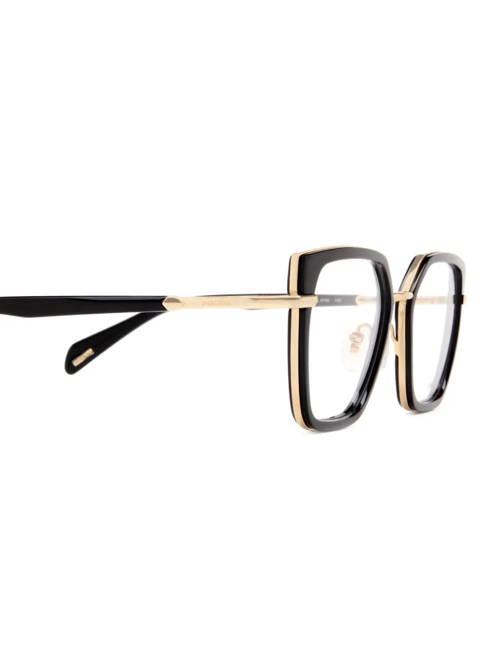  Police Mermaid Geometric-frame Glasses - Black 
