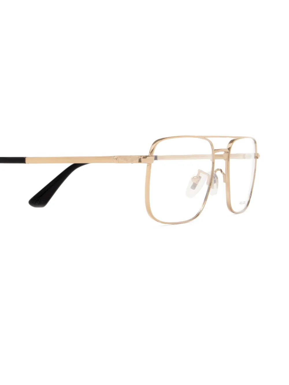  Police Square-frame Glasses - Gold 
