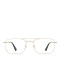 Police square-frame glasses - Gold