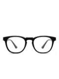 Police round-frame glasses - Black