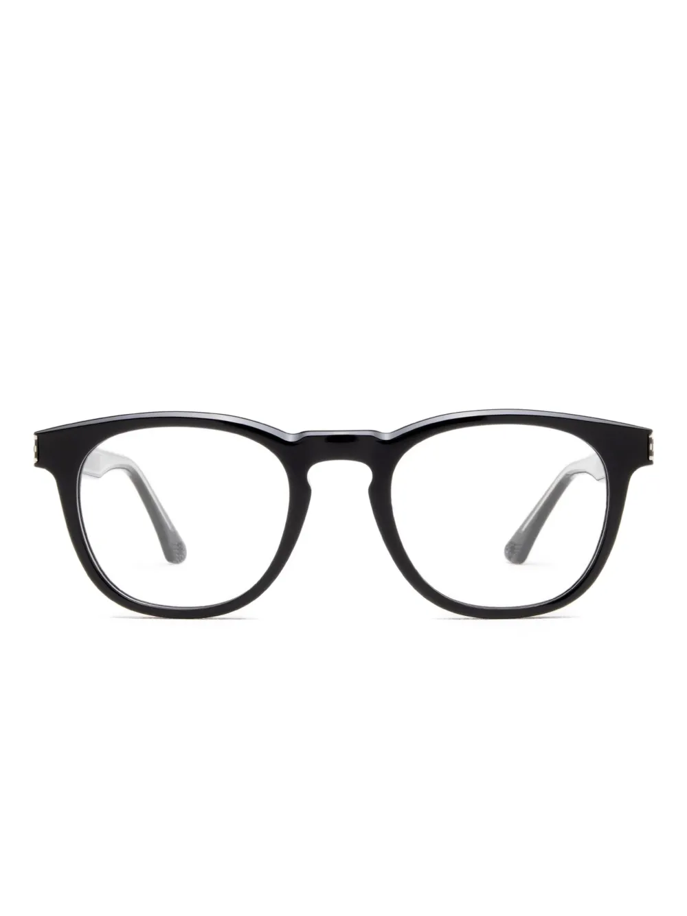 Police round-frames glasses | Black | Image 1