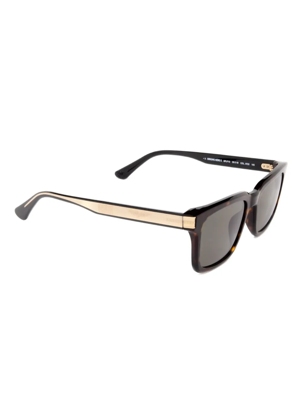 Police Origins Hero 2 gold-detail square sunglasses Bruin