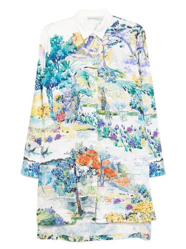 Mary Katrantzou Verona Shirt in White