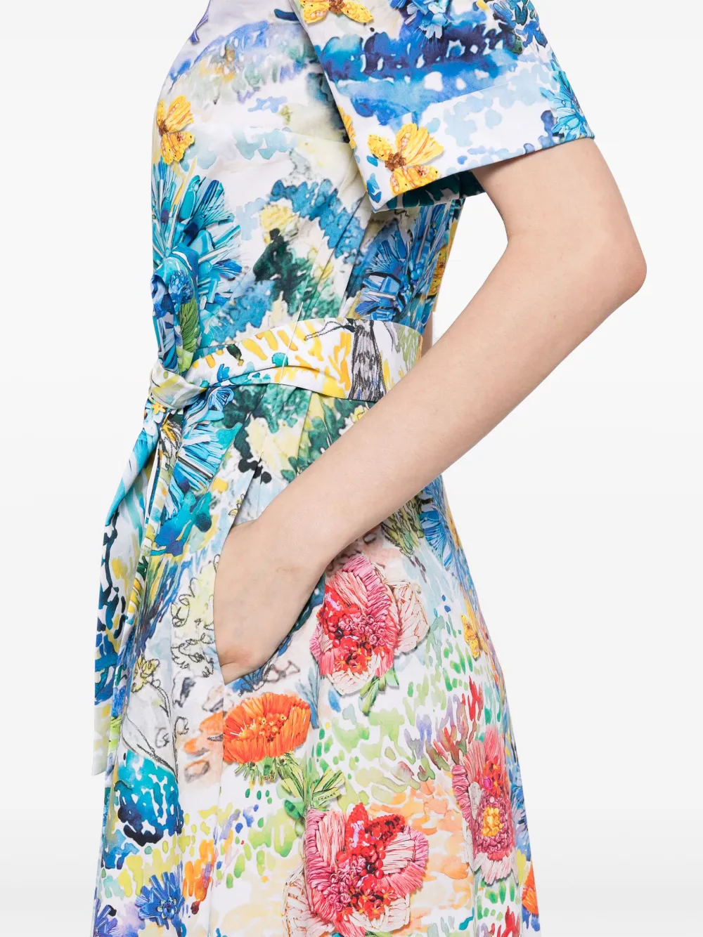 Mary Katrantzou Jurk met bloemenprint Wit