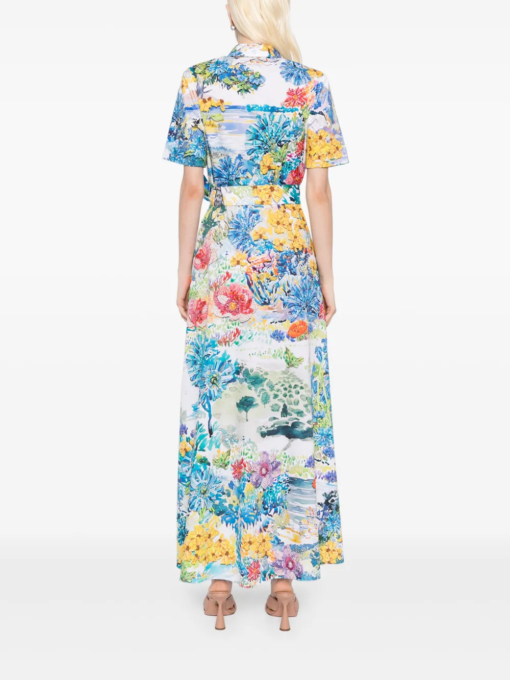 Mary Katrantzou Jurk met bloemenprint Wit