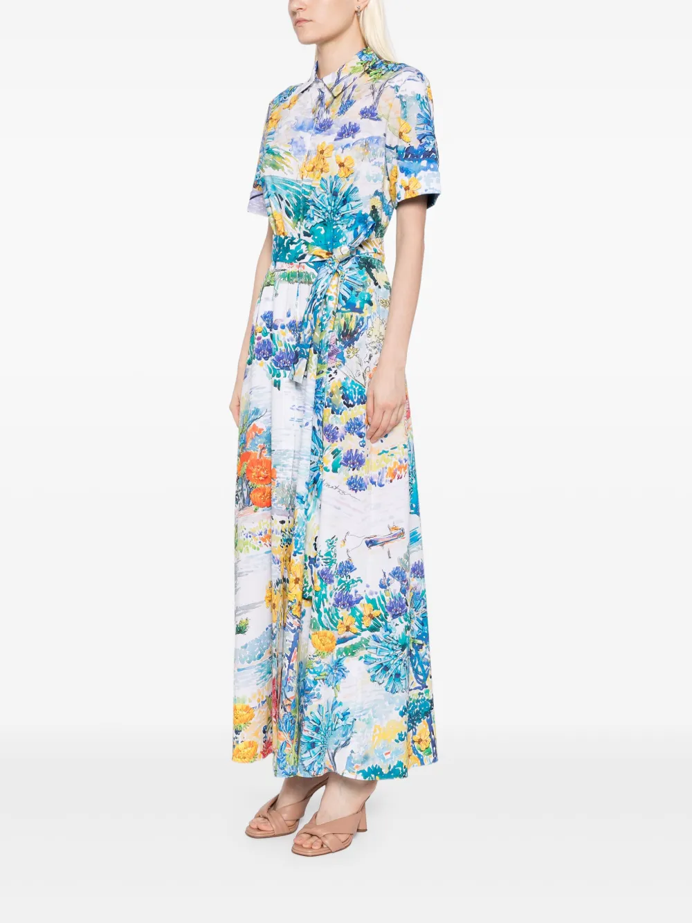 Mary Katrantzou Jurk met bloemenprint Wit