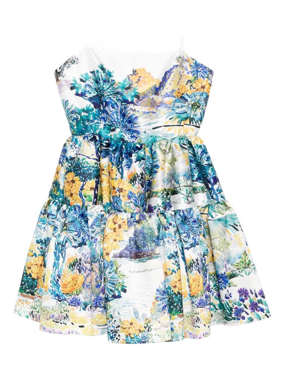 Mary Katrantzou floral-print dress - Bianco