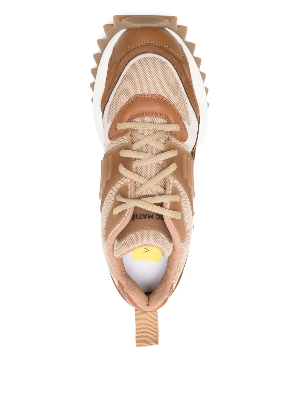 Vic Matie Panelled-design Chunky-sole Sneakers In Neutral
