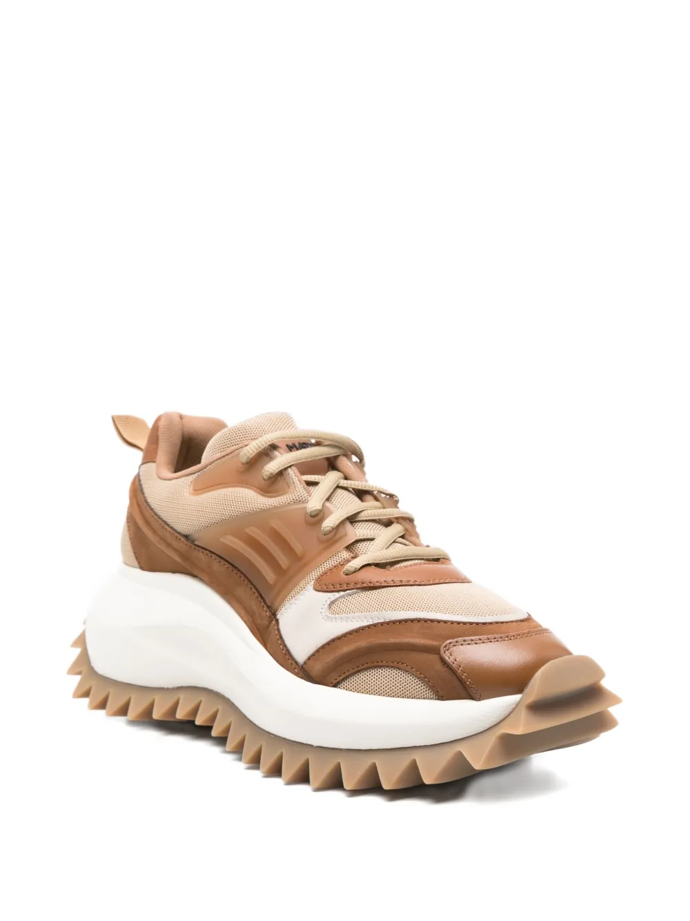 Vic Matie Panelled-design Chunky-sole Sneakers In Neutral