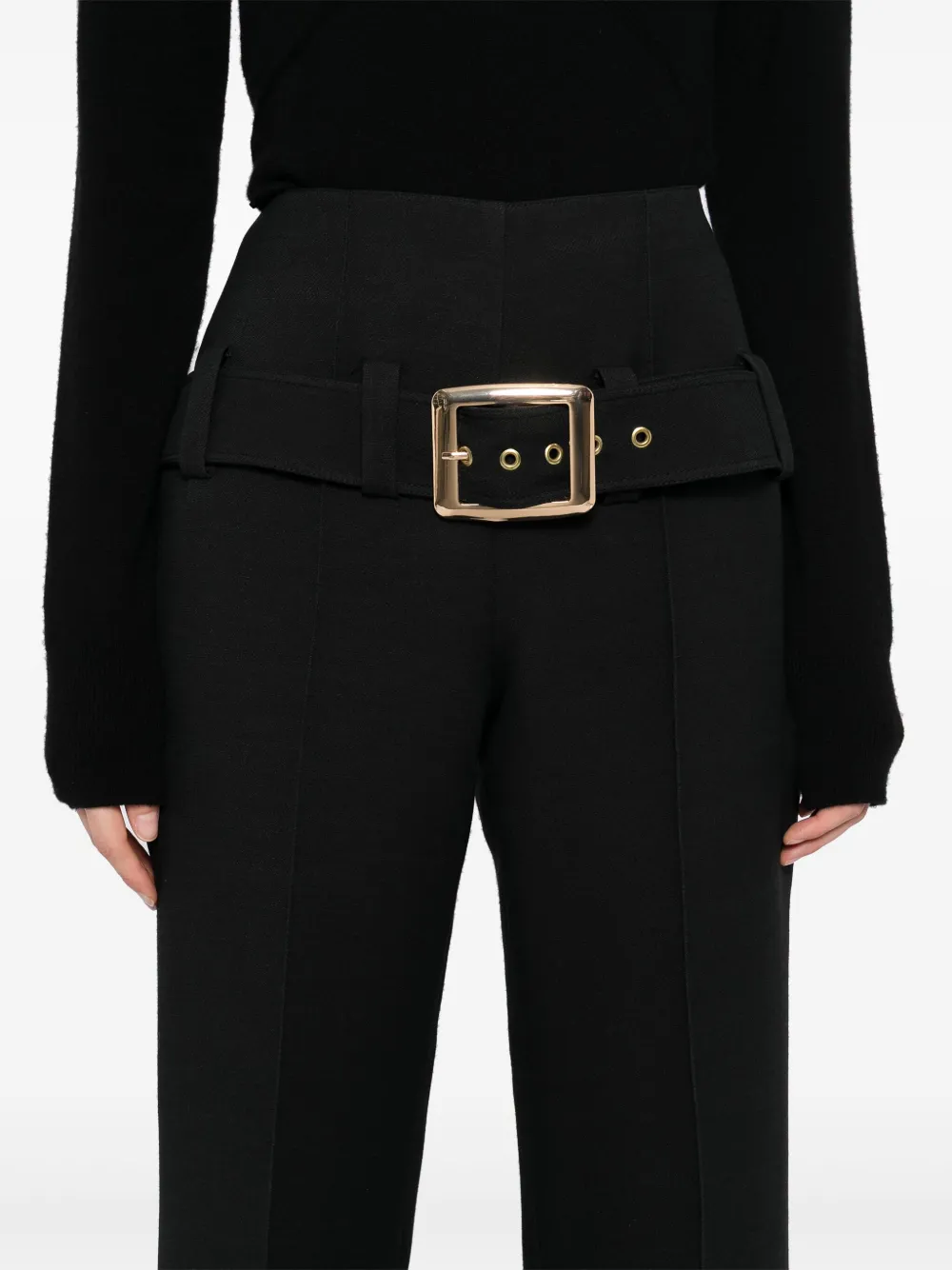 Isabel Sanchis Macar high waist broek Zwart