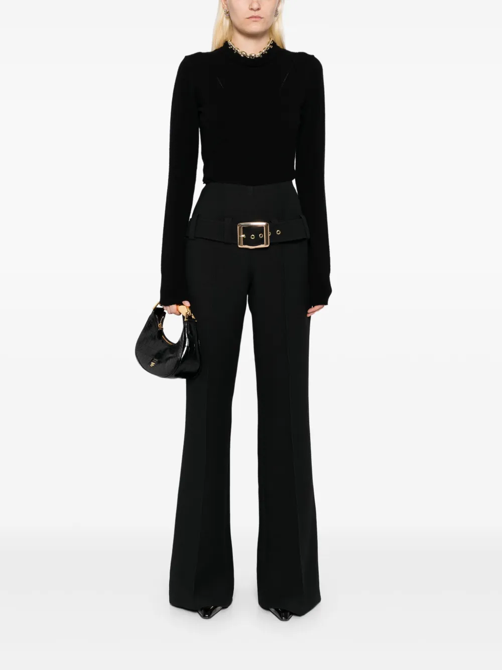 Isabel Sanchis Macar high-waisted trousers | Black | Image 1