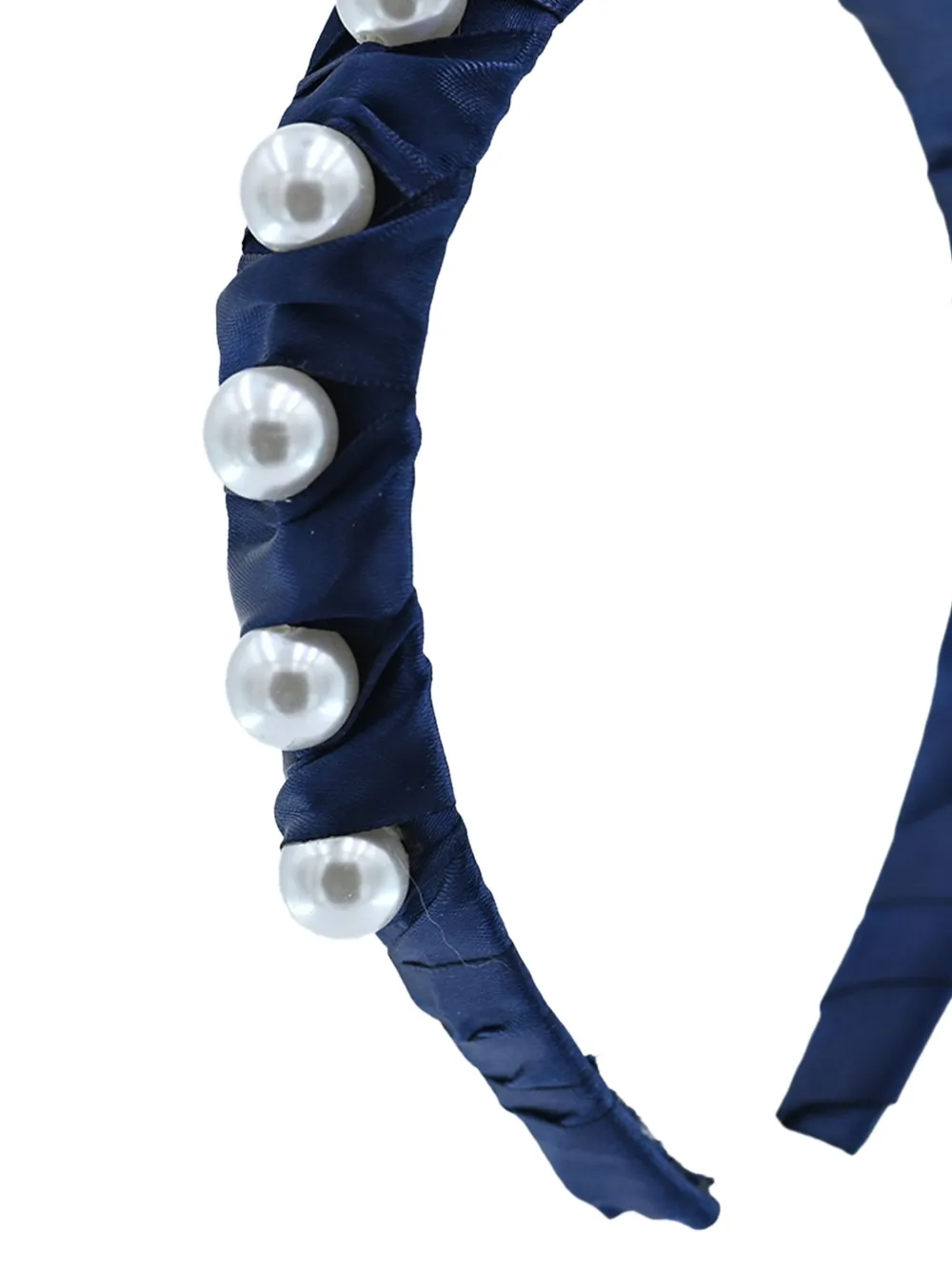 Mimi Tutu pearl-studded headband Blauw