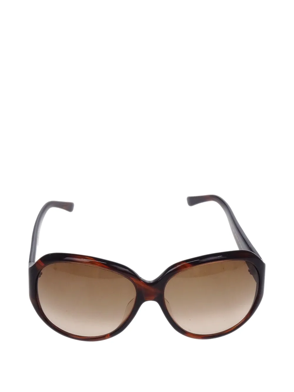 Céline Pre-Owned 1990-2000s Triomphe-motif sunglasses | Brown | Image 1