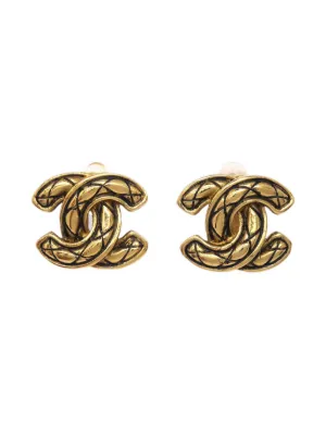 CHANEL Pre-Owned 1995 ココマーク ハート ブローチ | ゴールドトーン