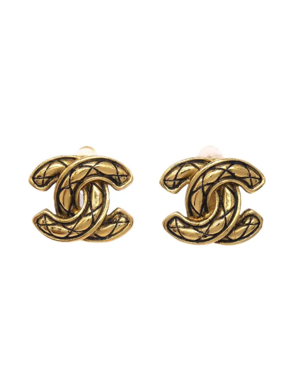 CHANEL Pre-Owned 1990-2000s ココマーク ピアス | ゴールドトーン