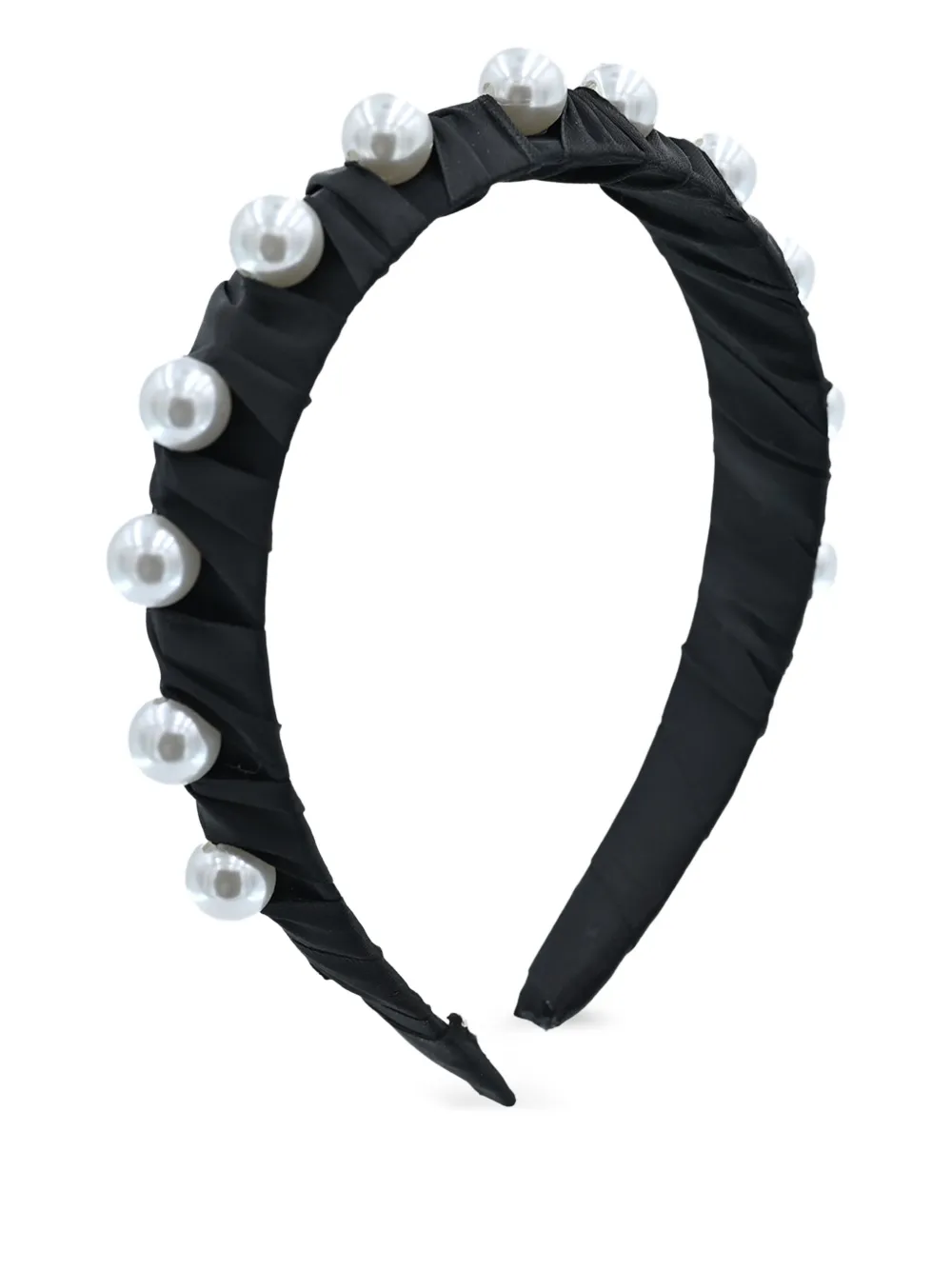 Mimi Tutu pearl-studded headband Zwart