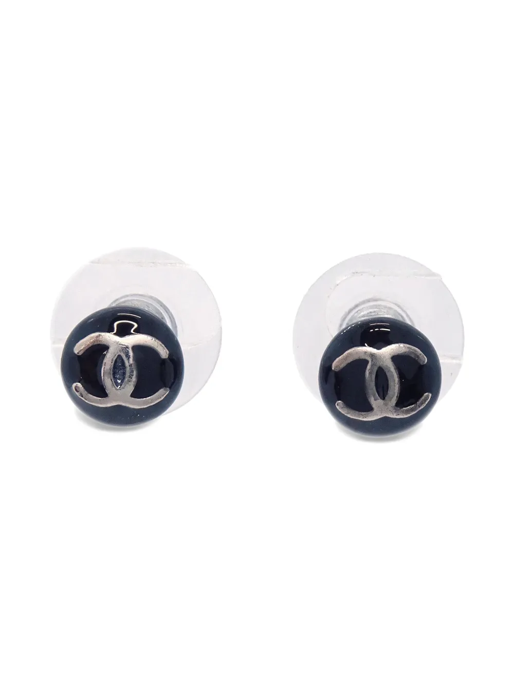 CHANEL Pre-Owned 2003 Button earrings | Silver | Image 1