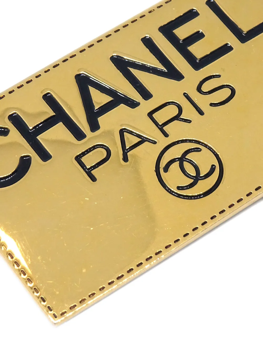 Pre-owned Chanel 1990-2000s Logo-print Brooch