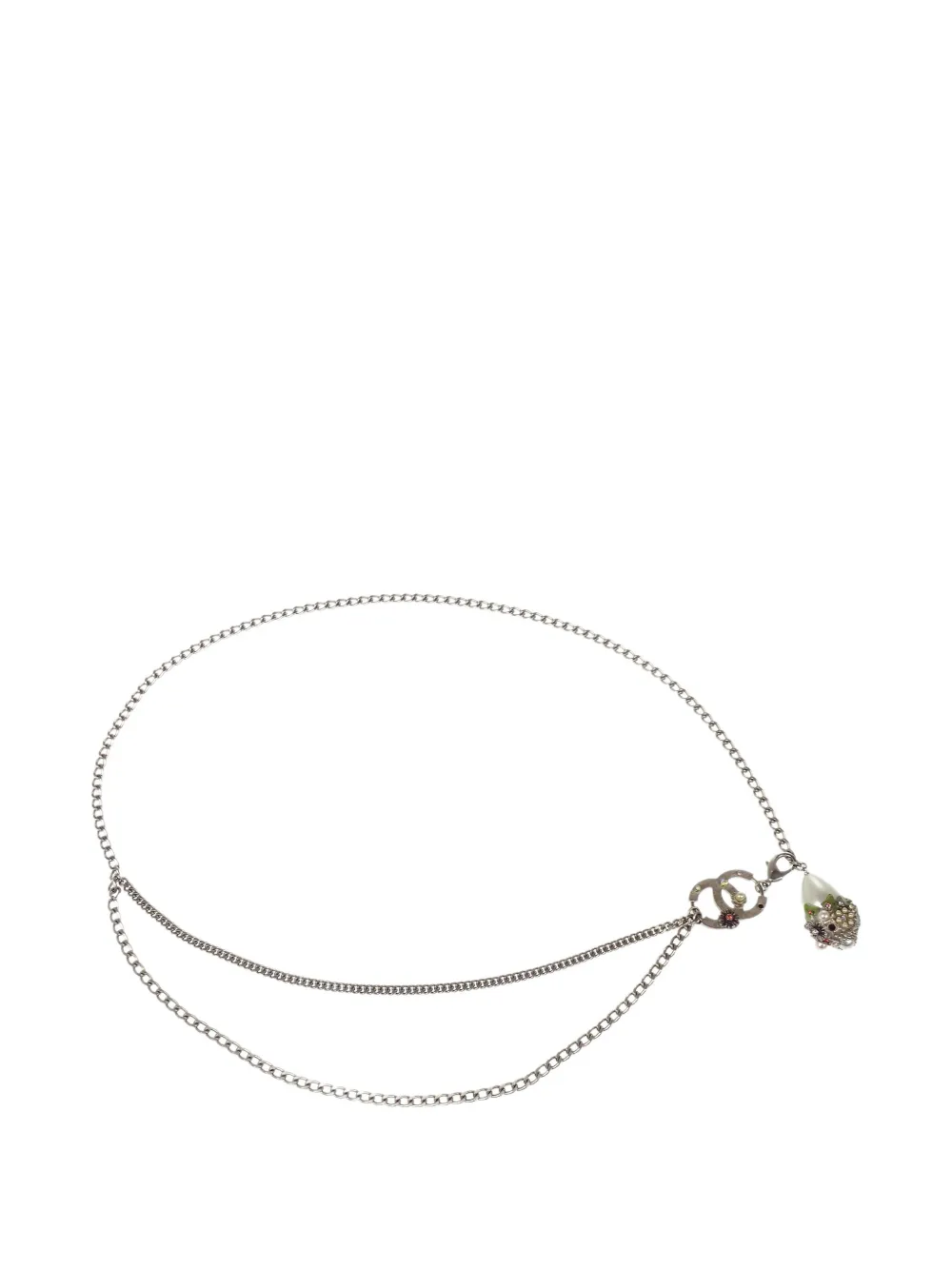 CHANEL Pre-Owned 2005 Interlocking-CC belt | Silver | Image 1