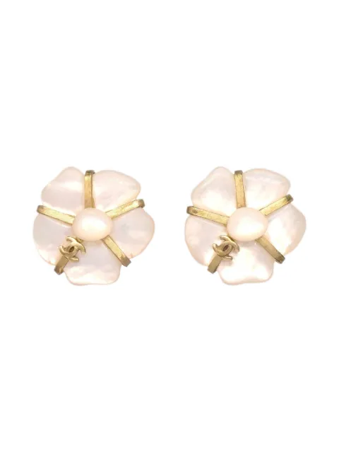 CHANEL Pre-Owned boucles d'oreilles Flower (2001)