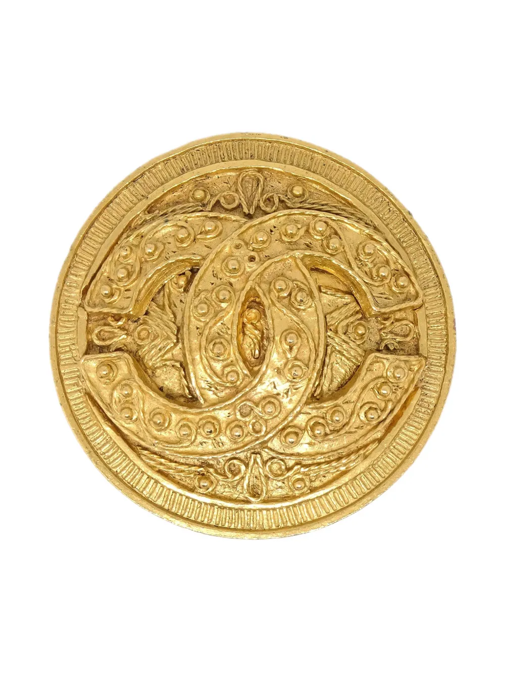 Pre-owned Chanel 1994 Medallion Brooch