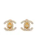 CHANEL Pre-Owned 1996 crystal-embellished earrings - Gold