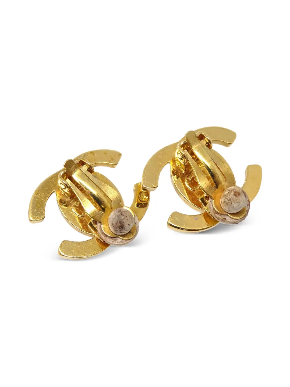 CHANEL Pre-Owned 1996 crystal-embellished earrings | Image 2