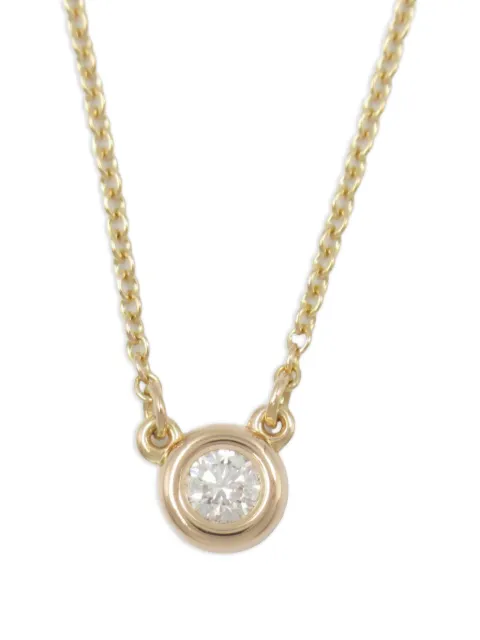 Tiffany & Co. Pre-Owned 2010s バイザヤード ダイヤモンド ネックレス 18Kローズゴールド